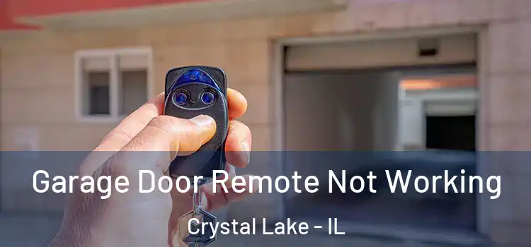  Garage Door Remote Not Working Crystal Lake - IL